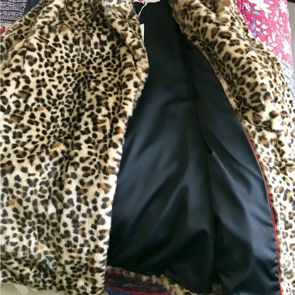 NWT Boden “Boxgrove” Faux Fur Leopard Print Coat, 16 - Picture 9 of 12